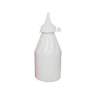 Бутылка 250 пластиковая с носиком и колпачком белая