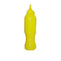 Бутылка 500 пластиковая с носиком и колпачком желтая