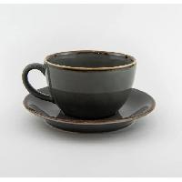 Чашка 370 мл Dark Grey с блюдцем Чашка 370 мл Dark Grey с блюдцем